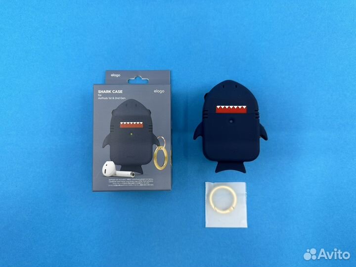 Чехол для наушников AirPods 1 & 2 (Elago Shark)