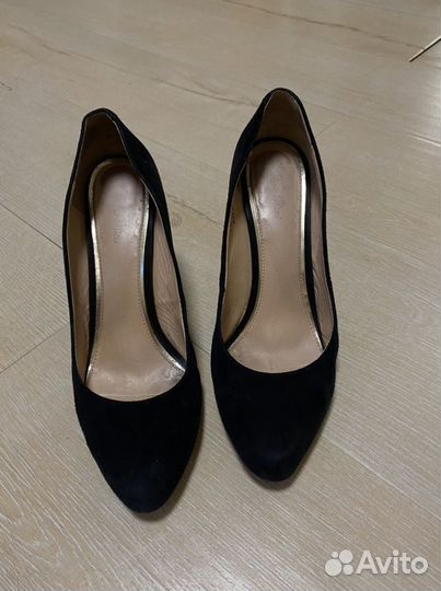 Туфли на шпильке замша 39