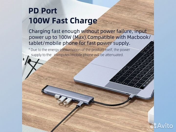 USB-C HUB / hdmi 4K / USB 3.0 / SD/TF / 2 модели