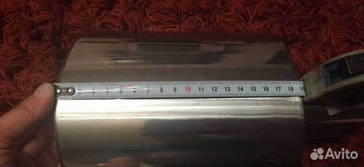 Насадка на глушитель овальная