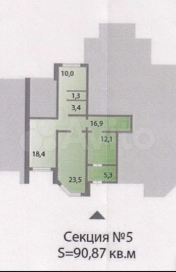 Свободного назначения, 91 м²