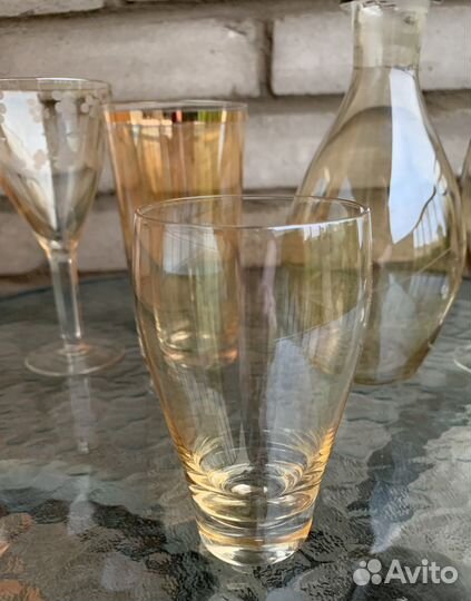 Бокалы, фужеры, графин одним лотом