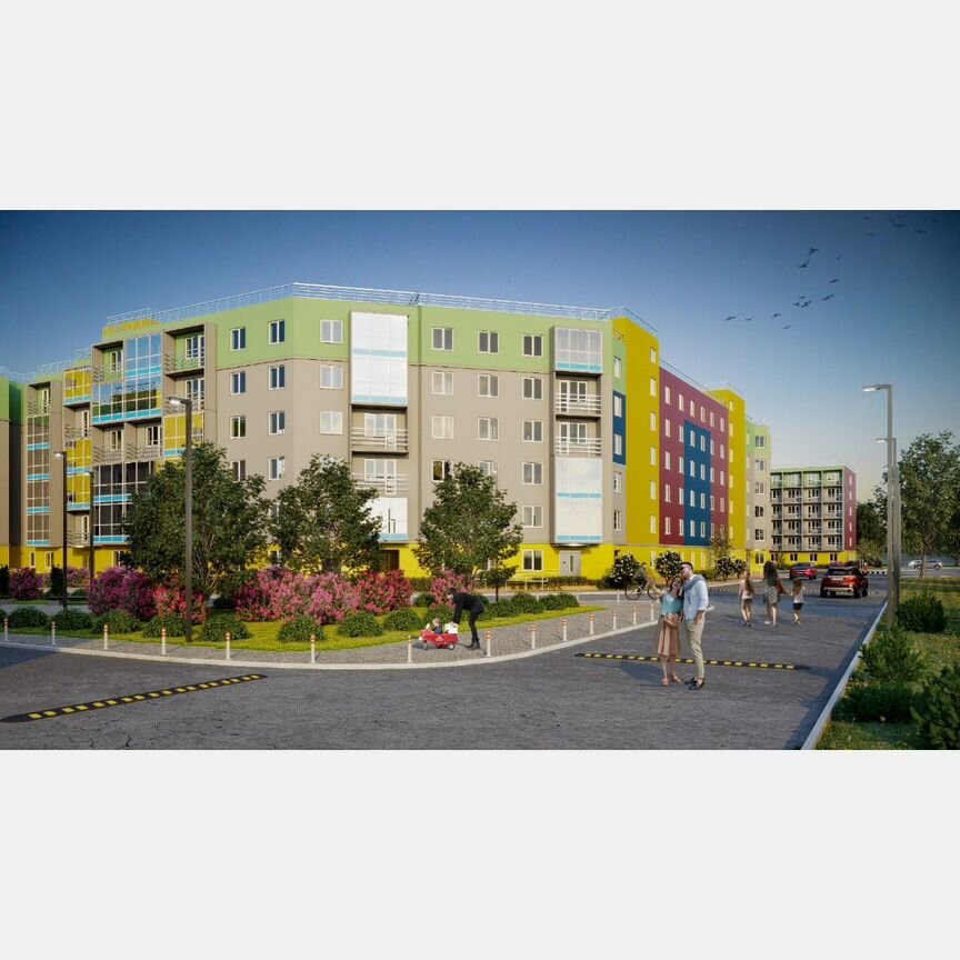 1-к. квартира, 44,3 м², 1/6 эт.