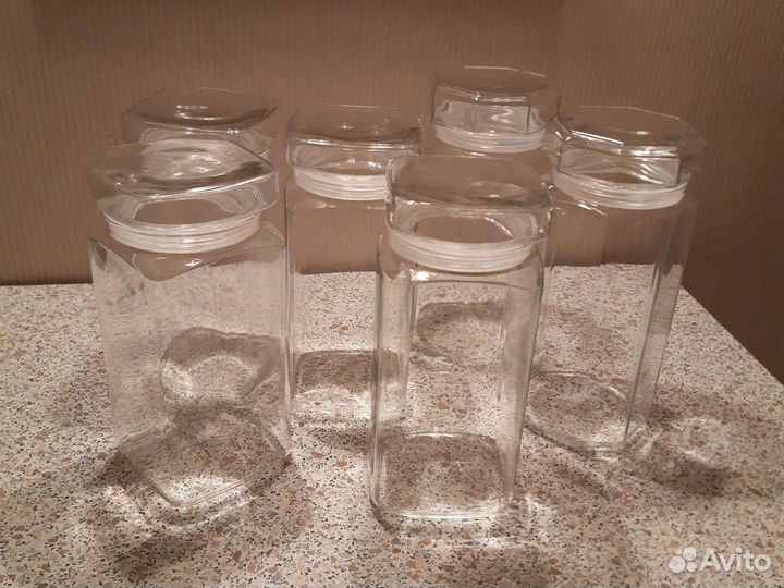 Банки для сыпучих продуктов стекло