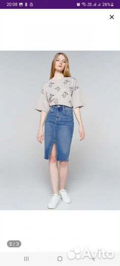 Юбка джинсовая