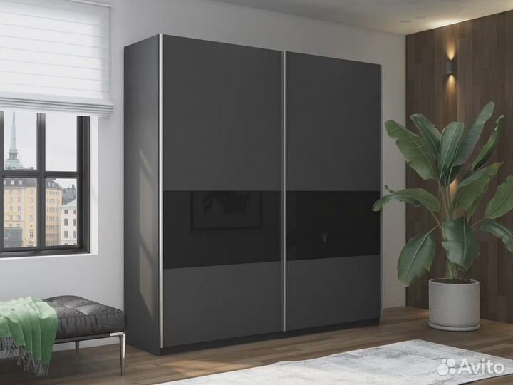 Шкаф купе 2-х дверный Широкий Прайм от производите