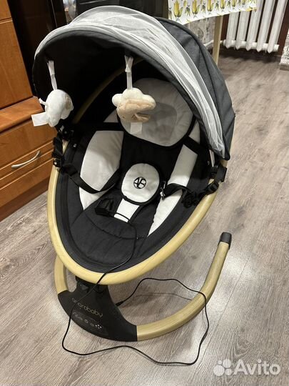 Шезлонг Электронные качели детские, чёрный