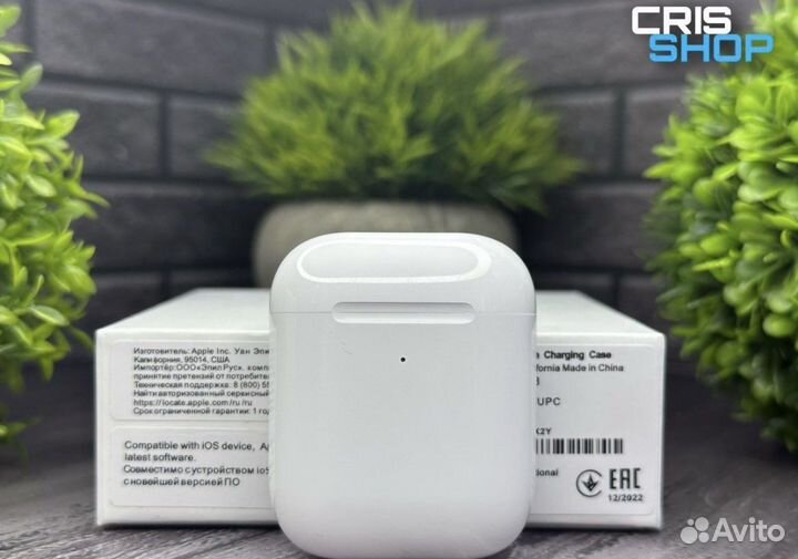 Airpods 2 отличные наушники новые