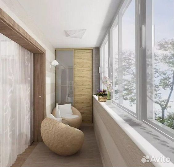 Балкон Остекление Отделка