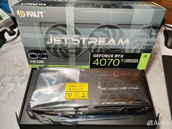 Palit RTX 4070ti super jetstream новая, гарантия