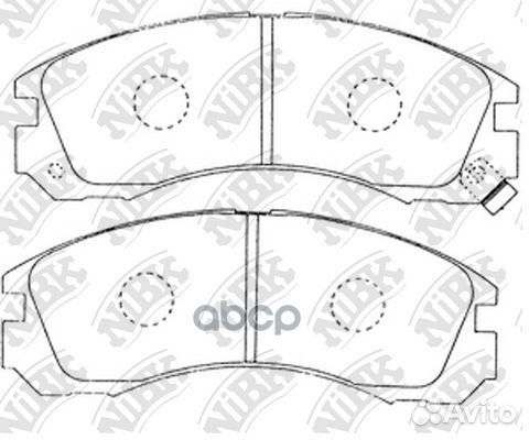 Колодки тормозные дисковые перед PN3233 NiBK