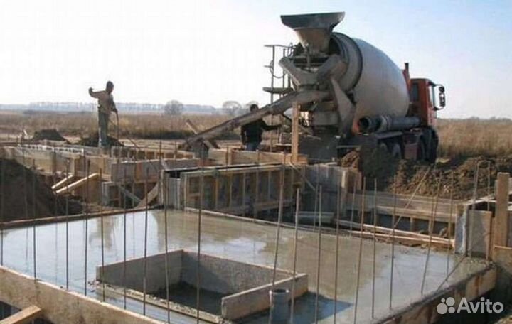 Доставка бетона миксером m200 m250