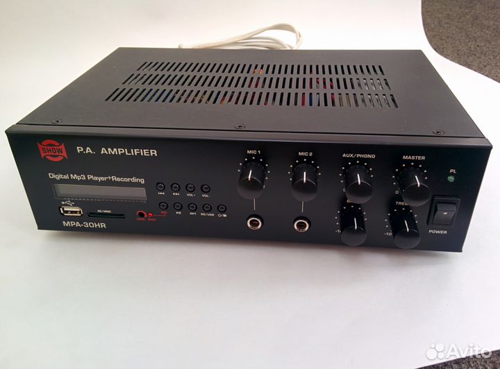 Усилитель Show MPA-30HR + 2 колонки 10w