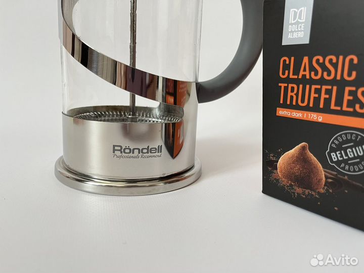 Rondell френч пресс crystal grey заварочный чайник