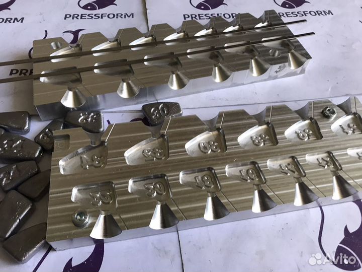 Форма чпу для литья грузил (Сапожок 10-34)