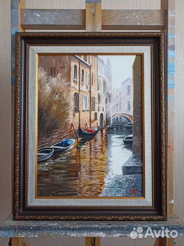 Картина масло холст 40-50 Венеция Италия