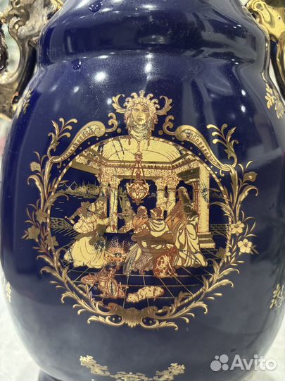 Ваза для цветов cobalt фарфор