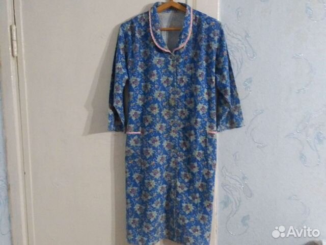Халат фланелевый жен. р 50-56