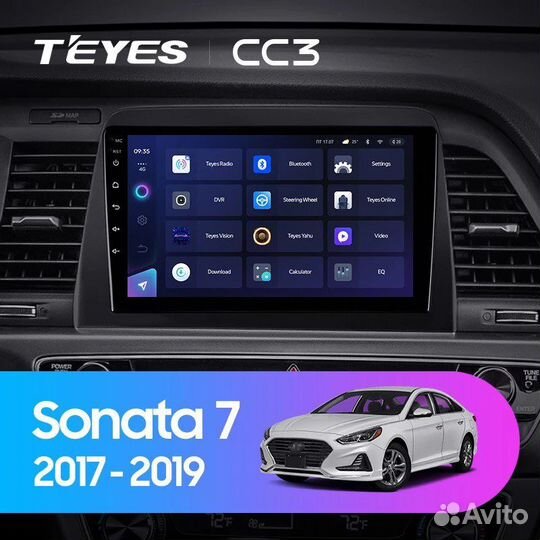 Автомагнитола Teyes на Hyundai Sonata 7