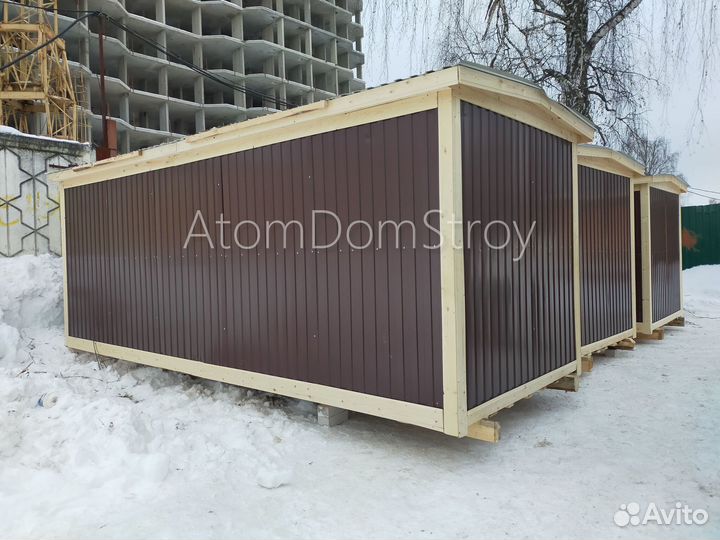 Новые деревянные бытовки