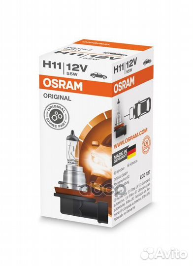 Лампа H11 55W 12V PGJ19-2 Osram 64211 64211 Osram
