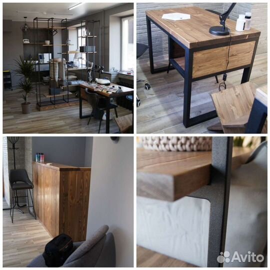 Мебель loft (лофт) на заказ, металл и дерево