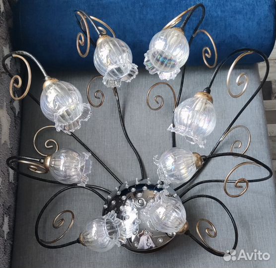 Люстра потолочная подвесная бу