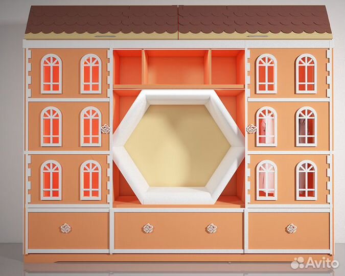 Шкаф в детскую с мягким креслом. Кресло в шкафу