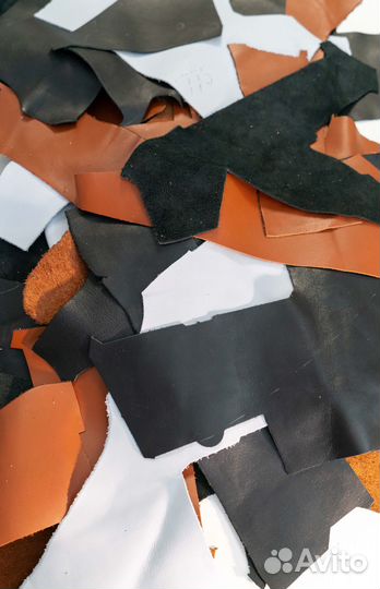 Натуральная кожа для рукоделия 2 кг