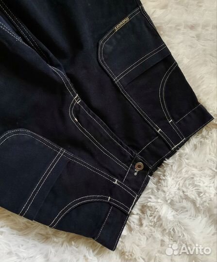 Meveri высокие широкие джинсы оверсайз