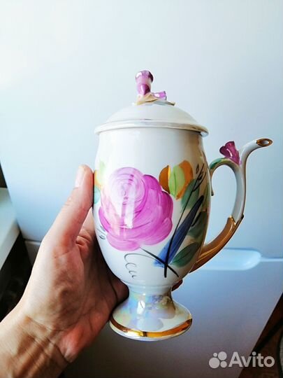 Кружка поильник редкая фарфор Дулево