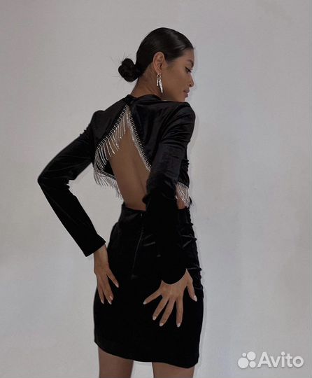 Вечернее платье из бархата