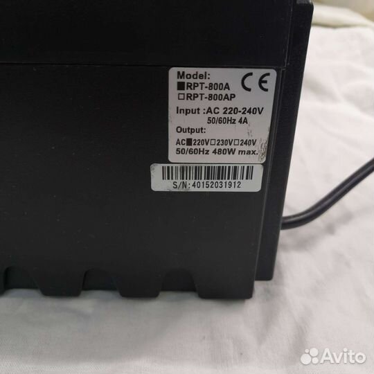 Ибп Powercom Raptor RPT-800А Ибп Apc Ups 500
