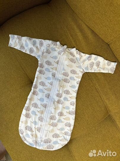 Спальный мешок для малыша mjolk ежики 3-6кг