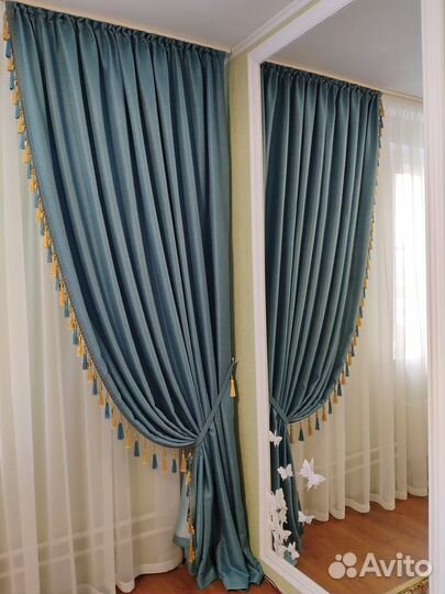 Новые шторы с бахромой