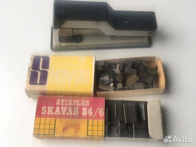 Степлер для бумаг и скобы 24/6