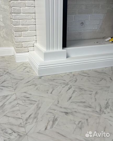 Монтаж.Установка,покраска плинтусов рейки