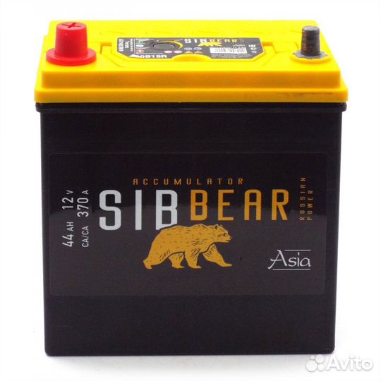 Аккумулятор sibbear asia 50B19L 44 А*ч п.п