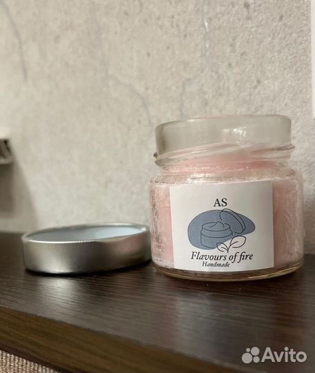 Ароматическая свеча ручной работы