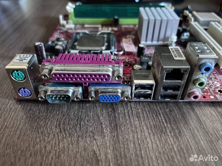 Материнская плата с процессором кулером и озу