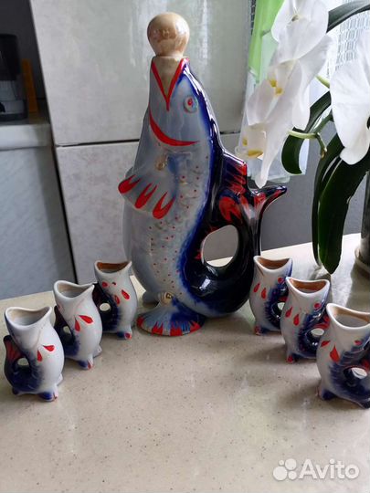 Графин штоф, Рыба со стопками