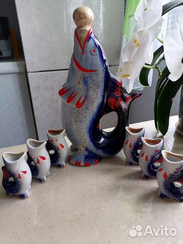 Графин штоф, Рыба со стопками