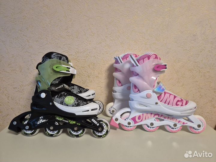 Роликовые коньки детские раздвижные