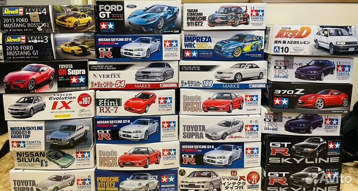 Сборные модели 1/24 Tamiya Aoshima Fijimi revell