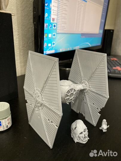 Диорама 3d интерцептор звездные войны