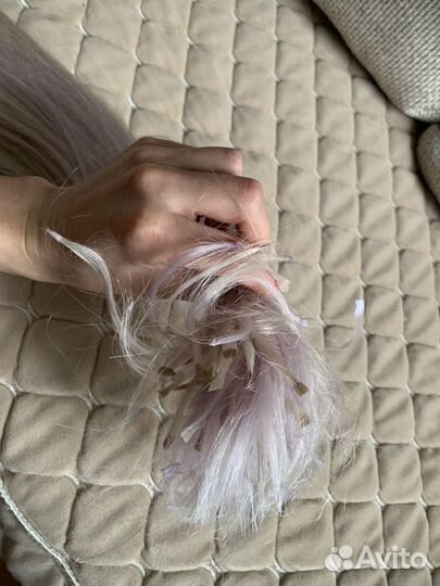 Волосы для наращивания натуральные. 50см