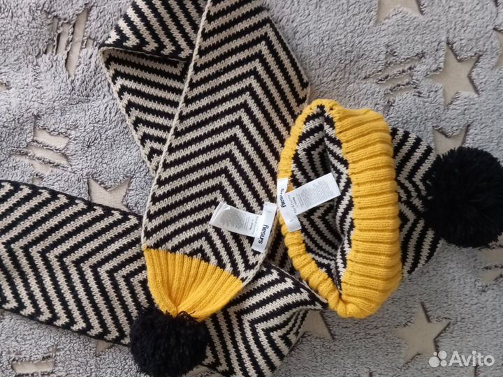 Комплект шапка и шарф для мальчика