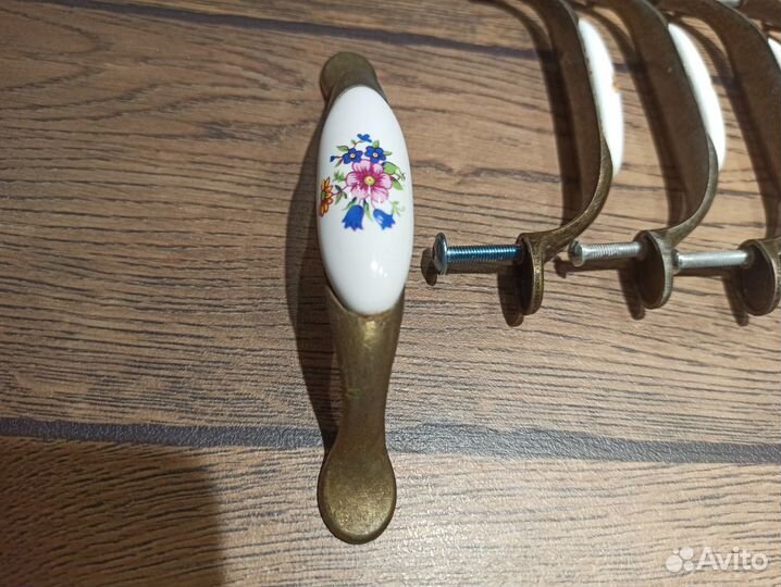 Ручка скоба на кухонный шкафчик под бронзу