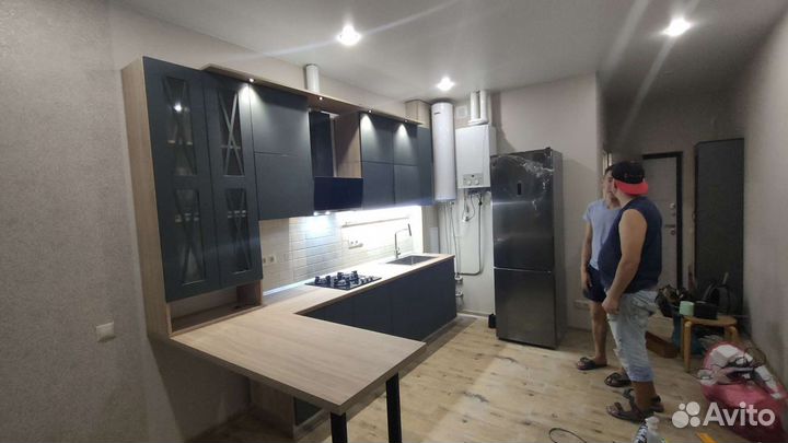 Сборка Монтаж Кухни мебели Тюмень