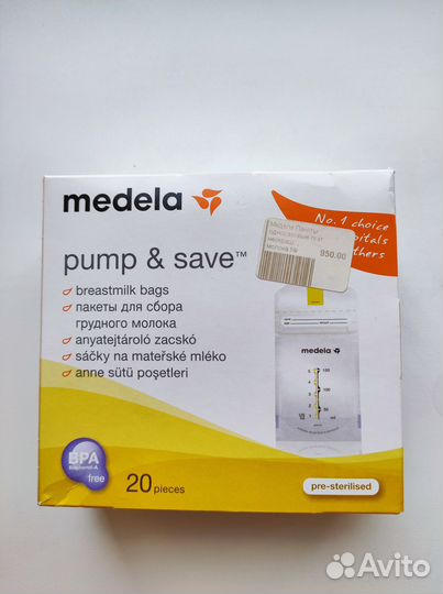 Пакеты Медела (Medela) груд молока180 мл 17 шт